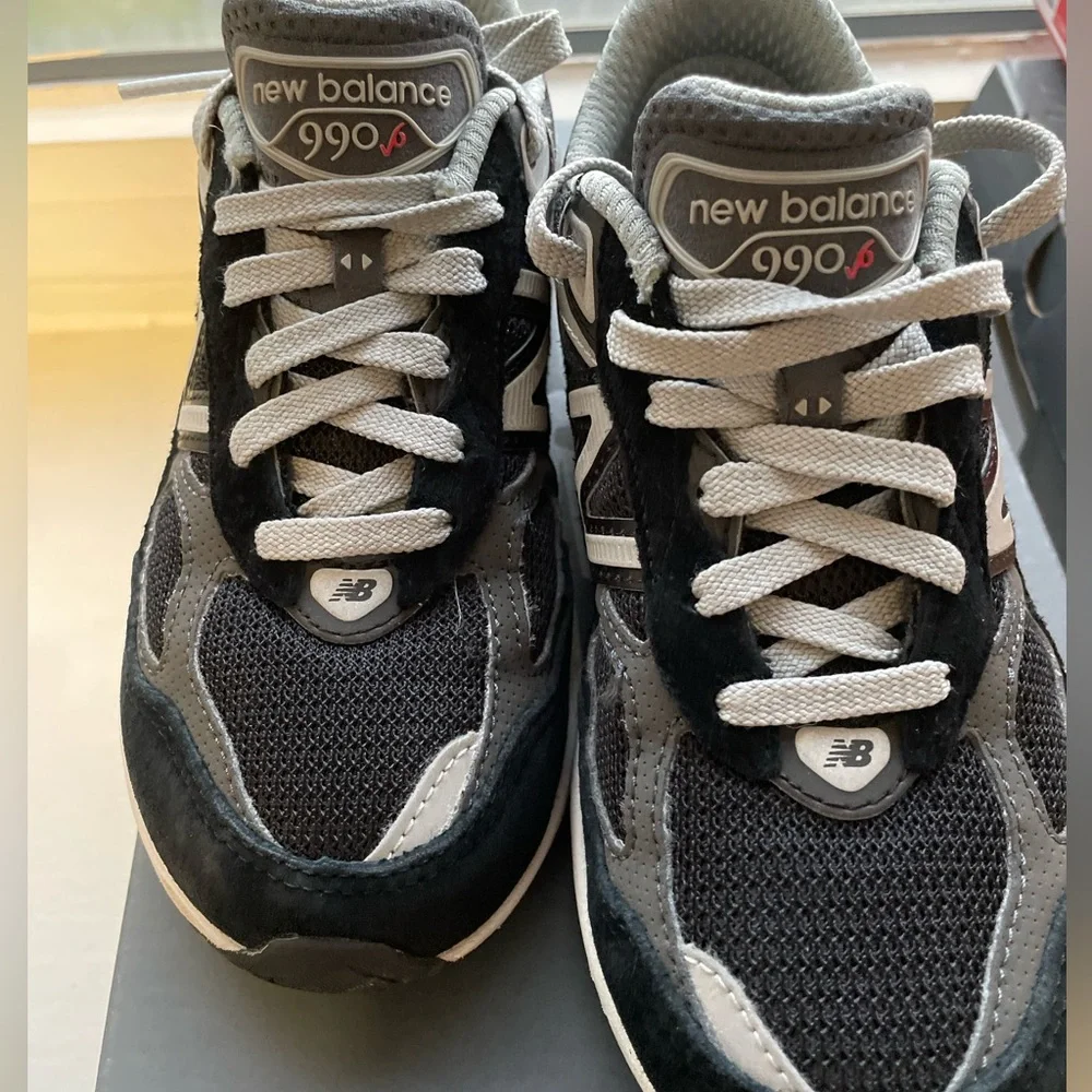 New Balance 990v6 Black and Grey Shoes - Picture 6 of 8